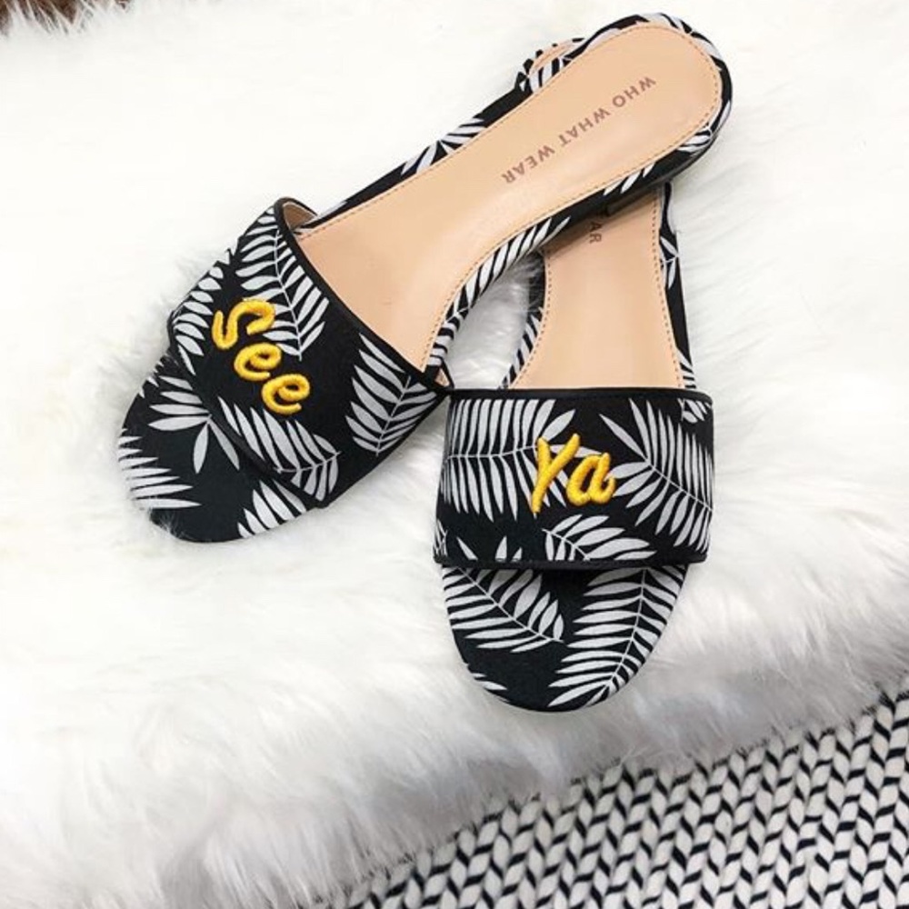 Women's Sloane Palm Slide Sandals Who What Wear